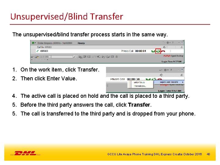 Unsupervised/Blind Transfer The unsupervised/blind transfer process starts in the same way. 1. On the