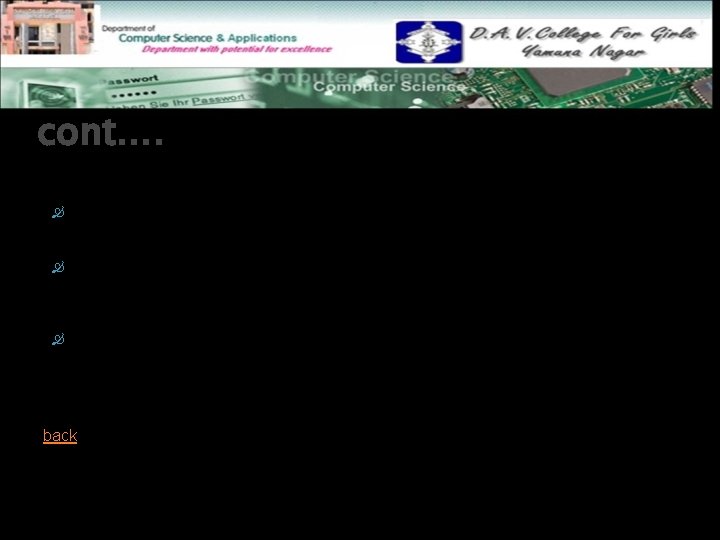 cont…. The leaky bucket enforces a constant output rate (average rate) regardless of the