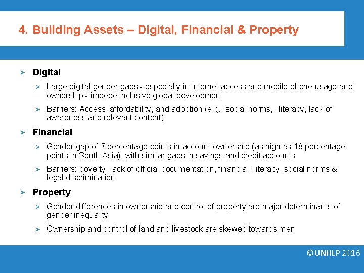 4. Building Assets – Digital, Financial & Property Ø Ø Ø Digital Ø Large