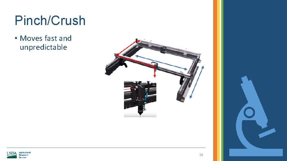 Pinch/Crush • Moves fast and unpredictable 16 