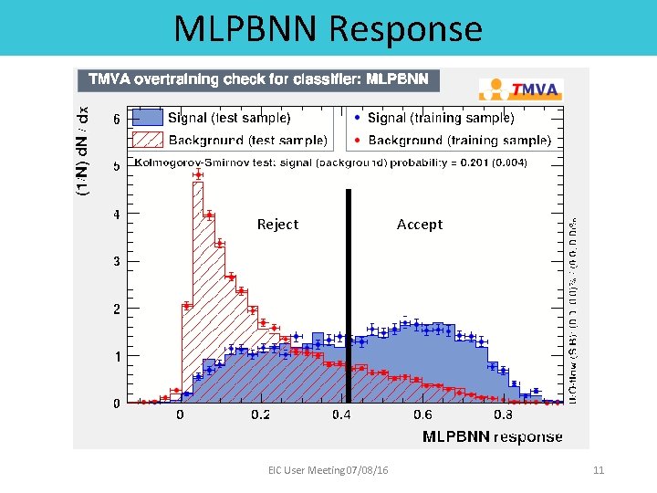 MLPBNN Response Reject EIC User Meeting 07/08/16 Accept 11 