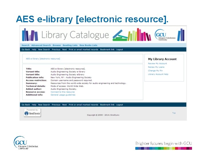 AES e-library [electronic resource]. 