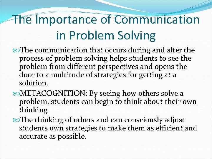 Big Ideas and Problem Solving in Junior Math