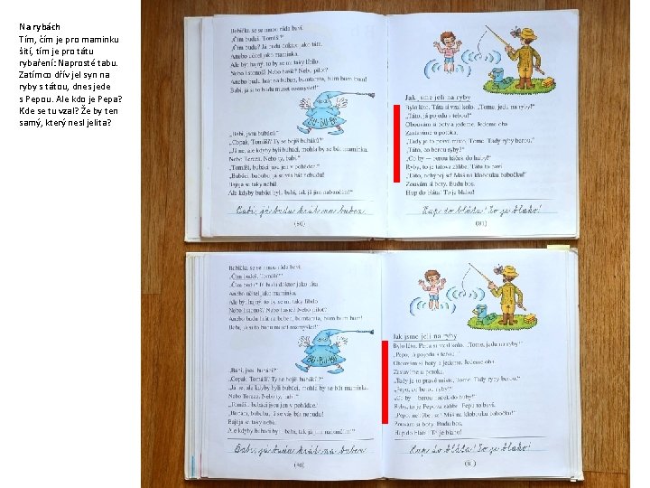 Na rybách Tím, čím je pro maminku šití, tím je pro tátu rybaření: Naprosté