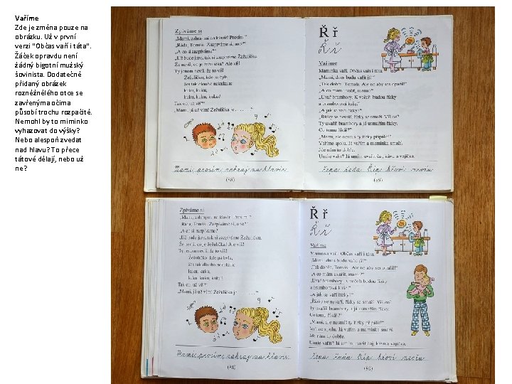 Vaříme Zde je změna pouze na obrázku. Už v první verzi “Občas vaří i