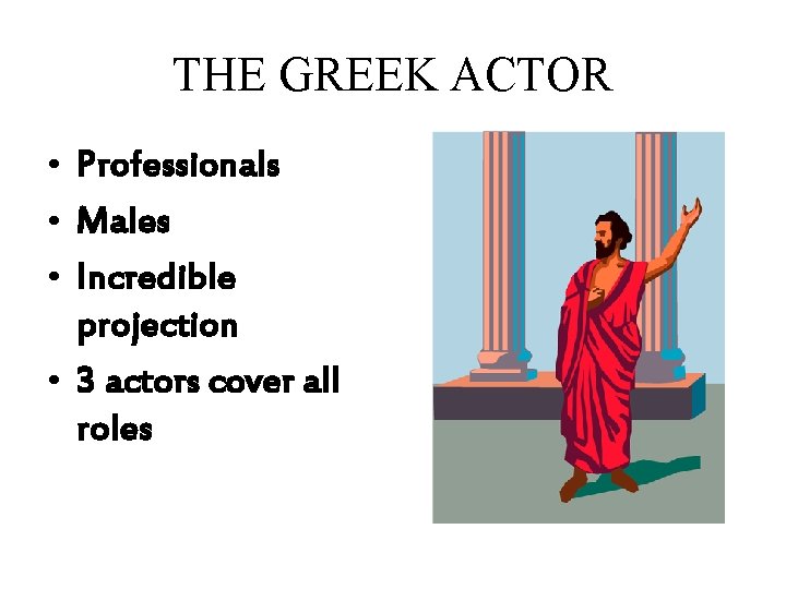 THE GREEK ACTOR • Professionals • Males • Incredible projection • 3 actors cover