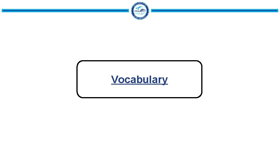 Vocabulary 