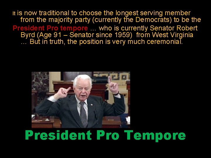 The United States Senate Above is the House