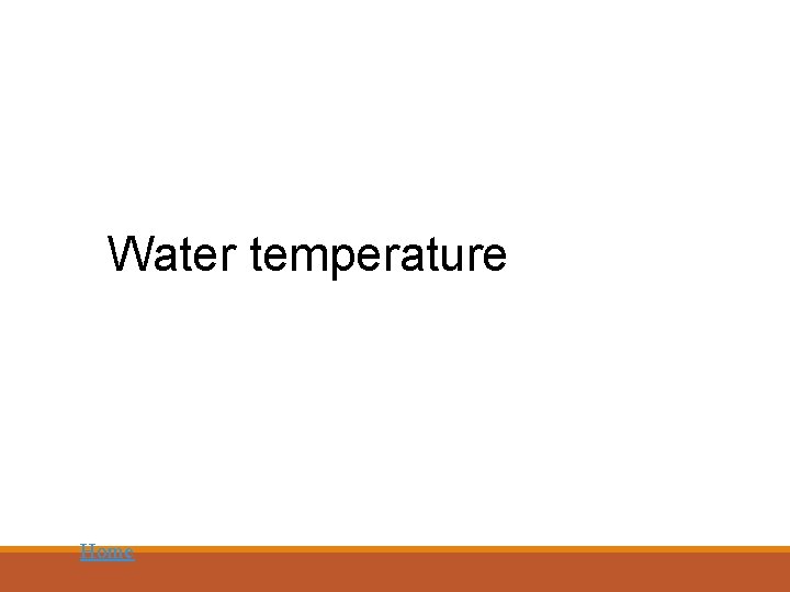Water temperature Home 