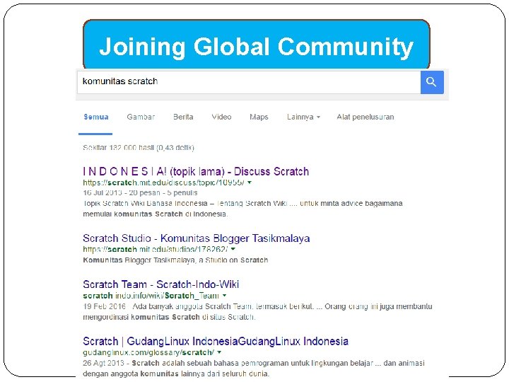 Joining Global Community 