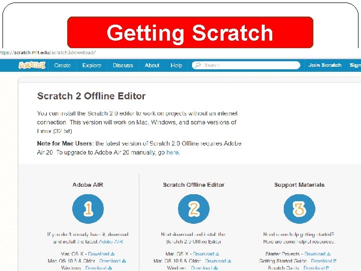 Getting Scratch 