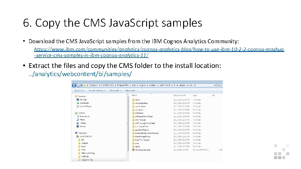 How to use IBM 10 2 2 Cognos