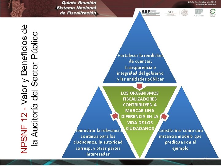 NPSNF 12 - Valor y Beneficios de la Auditoría del Sector Público Fortalecer la