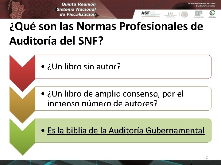 ¿Qué son las Normas Profesionales de Auditoría del SNF? • ¿Un libro sin autor?