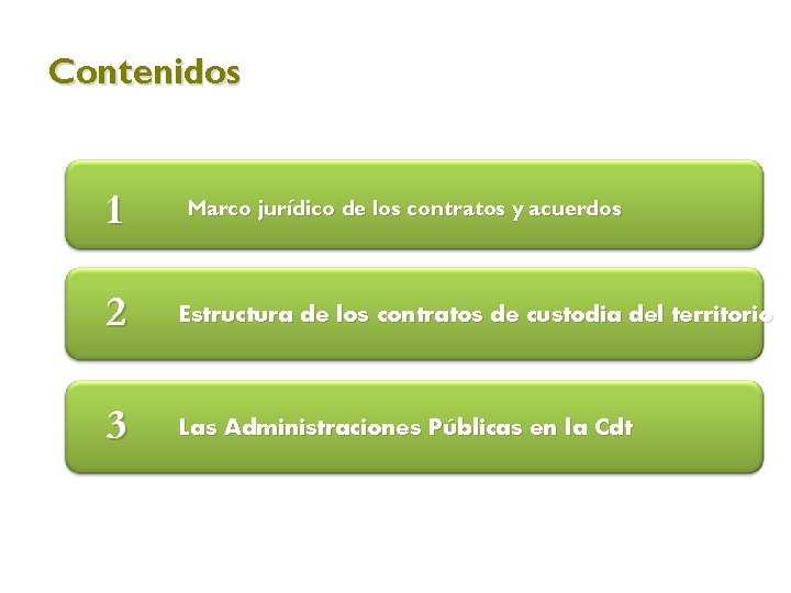 Contenidos 1 Marco jurídico de los contratos y acuerdos 2 Estructura de los contratos