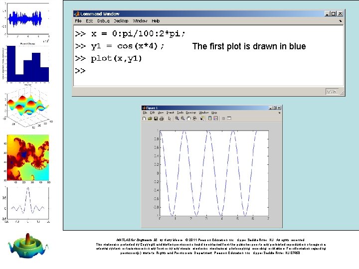 The first plot is drawn in blue MATLAB for Engineers 3 E, by Holly