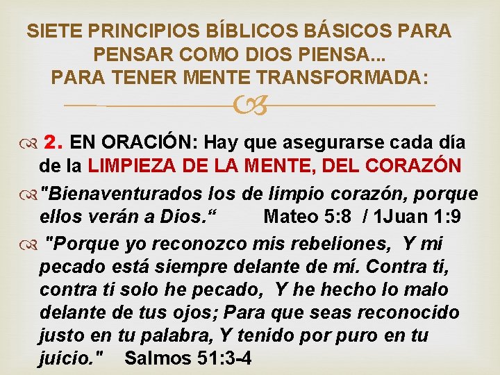 SIETE PRINCIPIOS BÍBLICOS BÁSICOS PARA PENSAR COMO DIOS PIENSA. . . PARA TENER MENTE