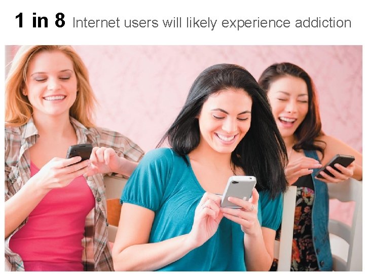 1 in 8 Internet users will likely experience addiction 