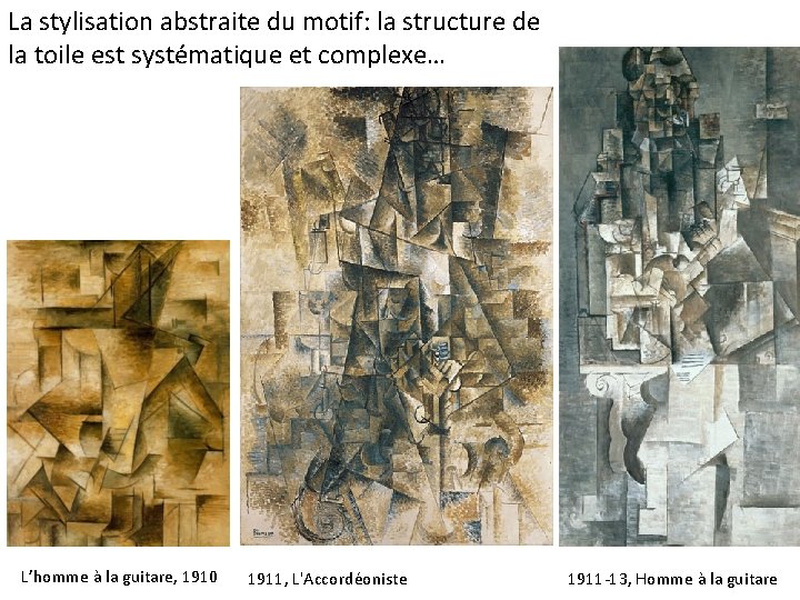 La stylisation abstraite du motif: la structure de la toile est systématique et complexe…