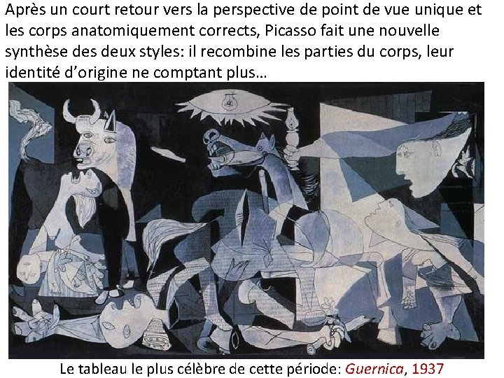 Après un court retour vers la perspective de point de vue unique et les