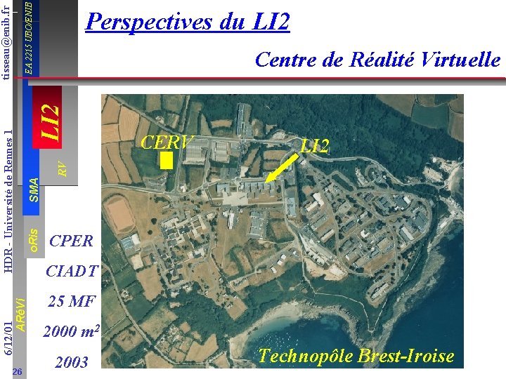 EA 2215 UBO/ENIB CERV LI 2 SMA RV LI 2 Centre de Réalité Virtuelle