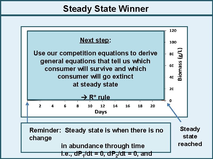 Steady State Winner Consumer Next 1 step: Consumer 2 Use our competition equations to