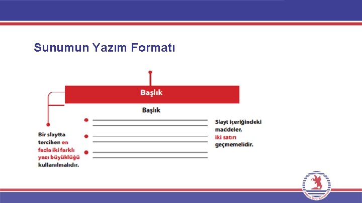 Sunumun Yazım Formatı 