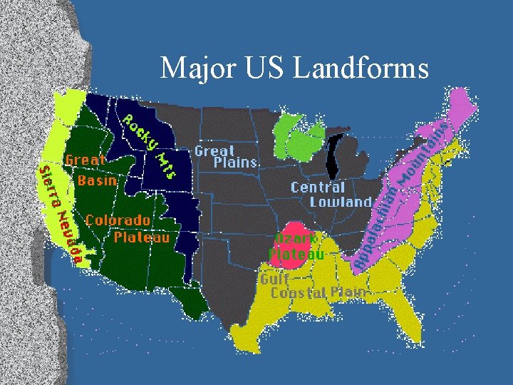 Major US Landforms 