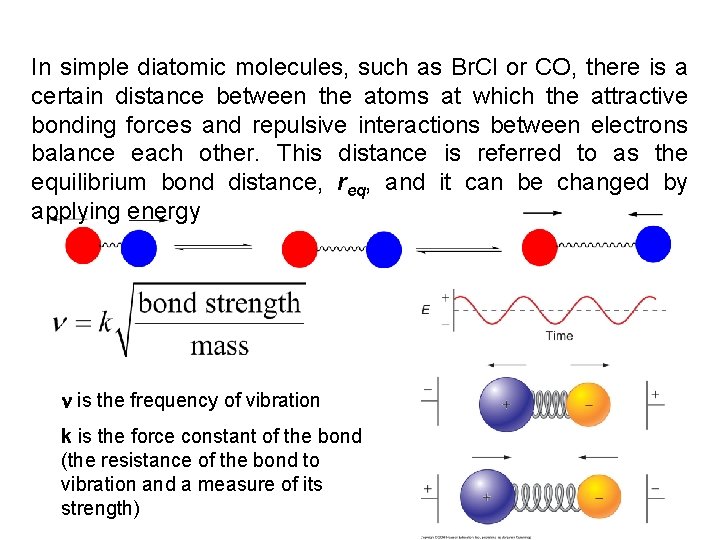 In simple diatomic molecules, such as Br. Cl or CO, there is a certain