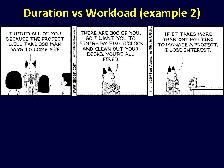 Duration vs Workload (example 2) 