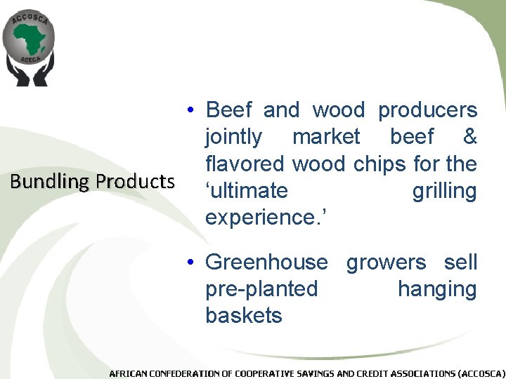  • Beef and wood producers jointly market beef & flavored wood chips for