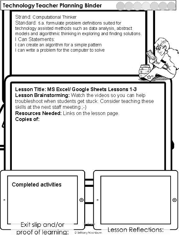 Strand: Computational Thinker Standard: 5. a. formulate problem definitions suited for technology assisted methods