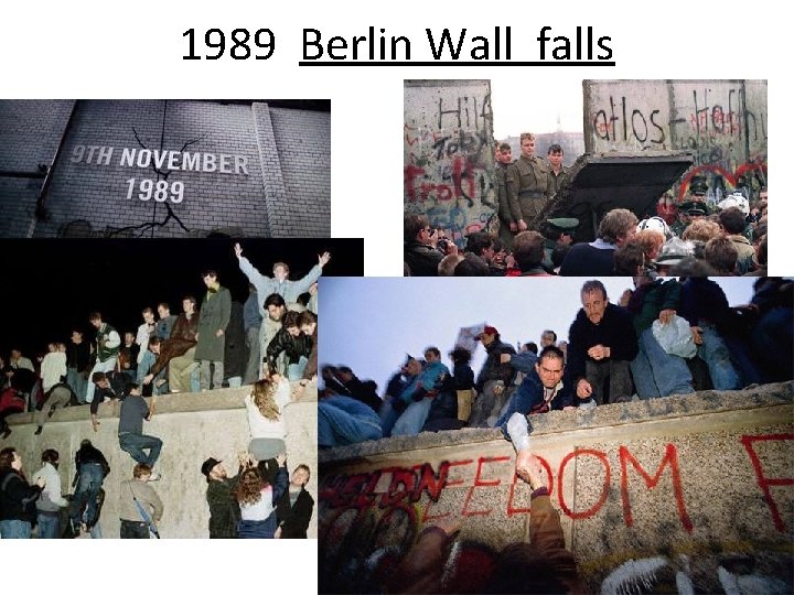 1989 Berlin Wall falls 