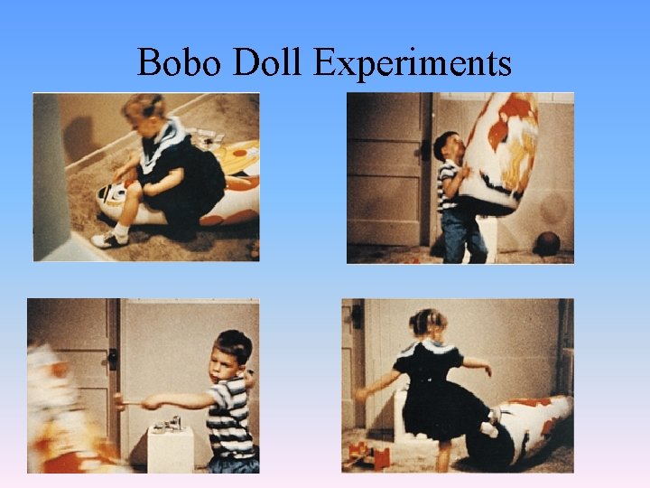 Bobo Doll Experiments Bobo Doll Experiments