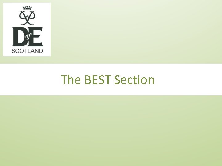 The BEST Section 
