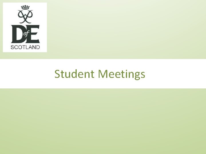 Student Meetings 