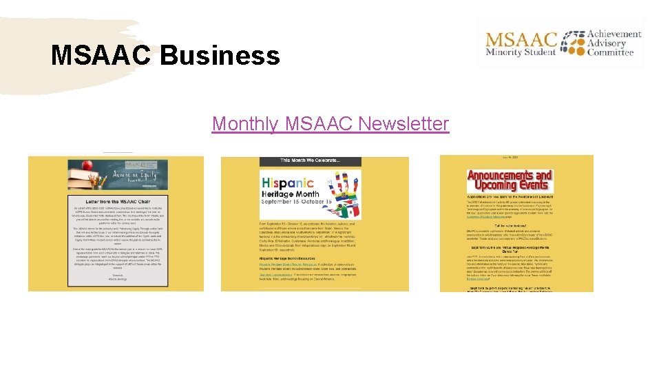 MSAAC Business Monthly MSAAC Newsletter 