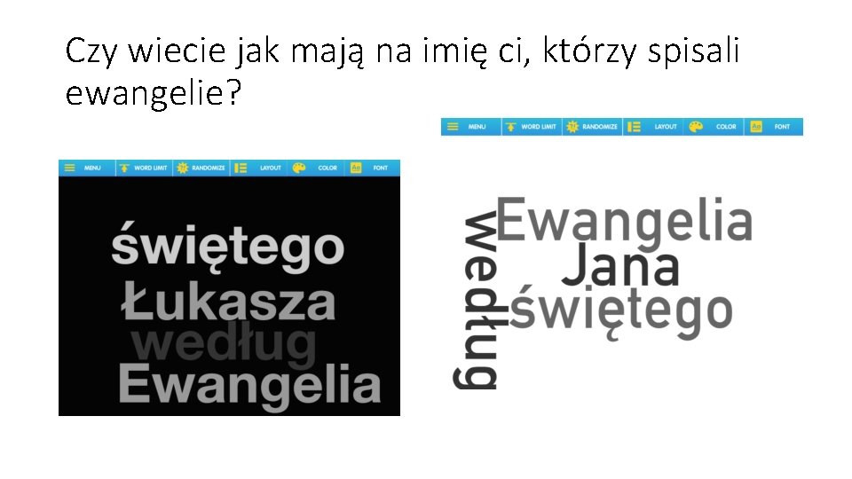 Czy wiecie jak mają na imię ci, którzy spisali ewangelie? 