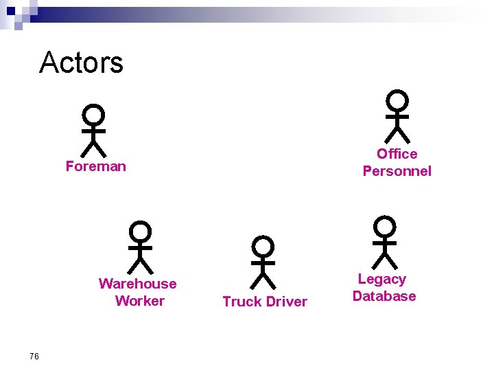 Actors Office Personnel Foreman Warehouse Worker 76 Truck Driver Legacy Database Actors Office Personnel Foreman Warehouse Worker 76 Truck Driver Legacy Database