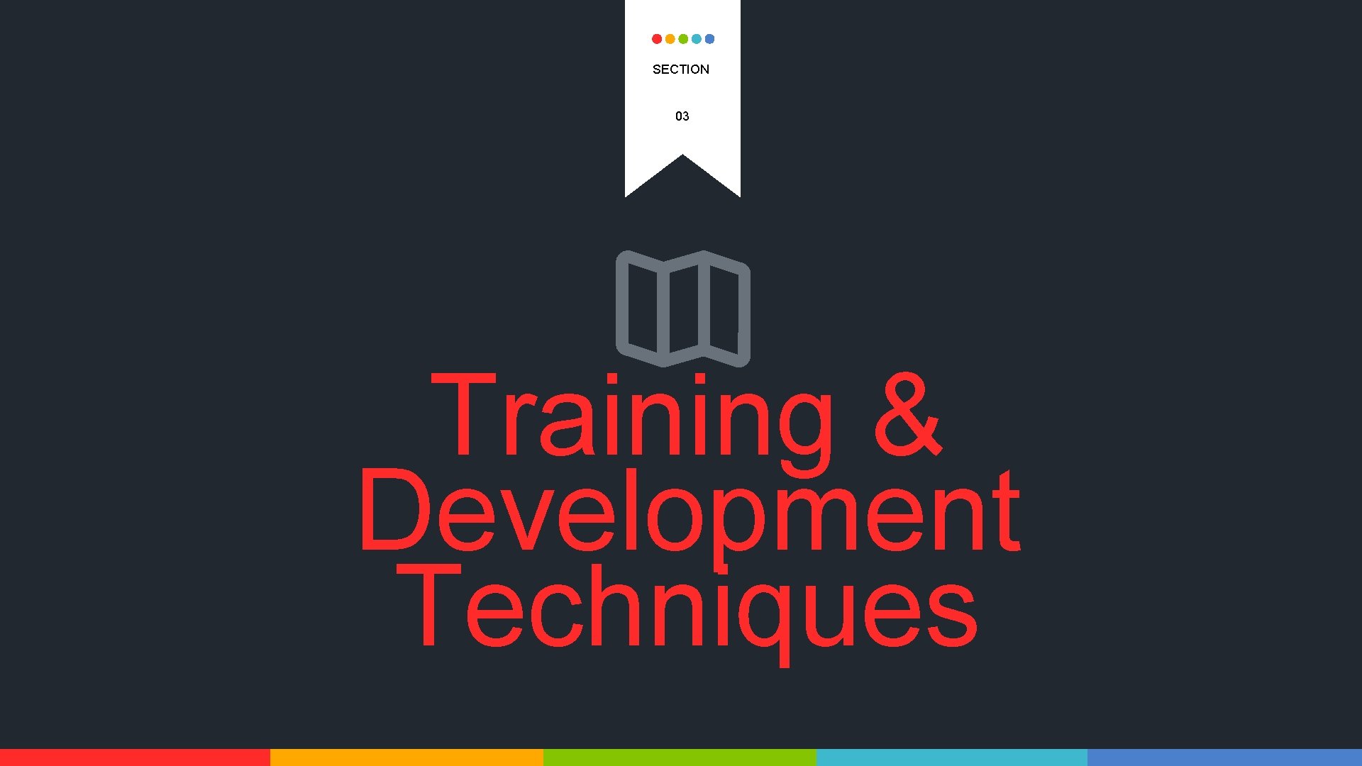 SECTION 03 Training & Development Techniques 