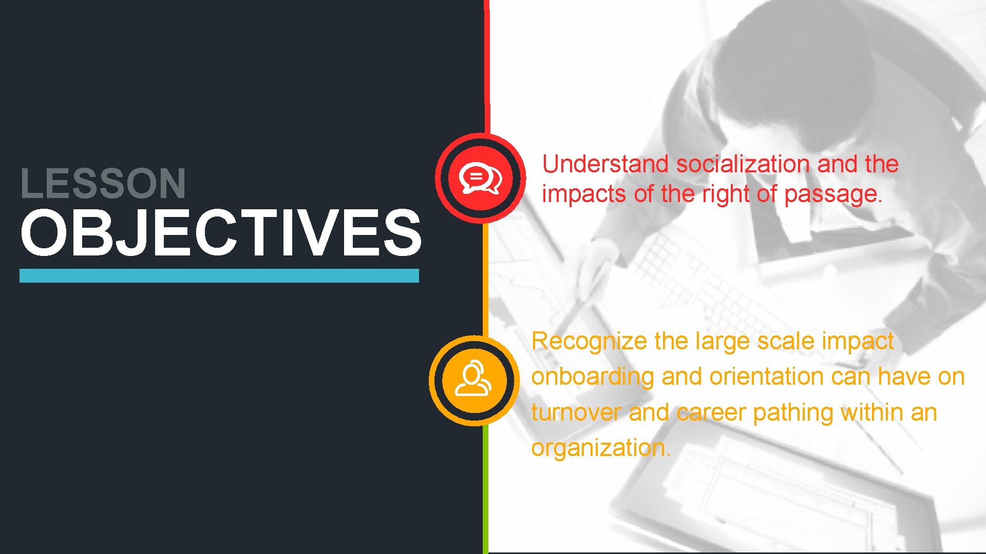LESSON OBJECTIVES Understand socialization and the impacts of the right of passage. Recognize the