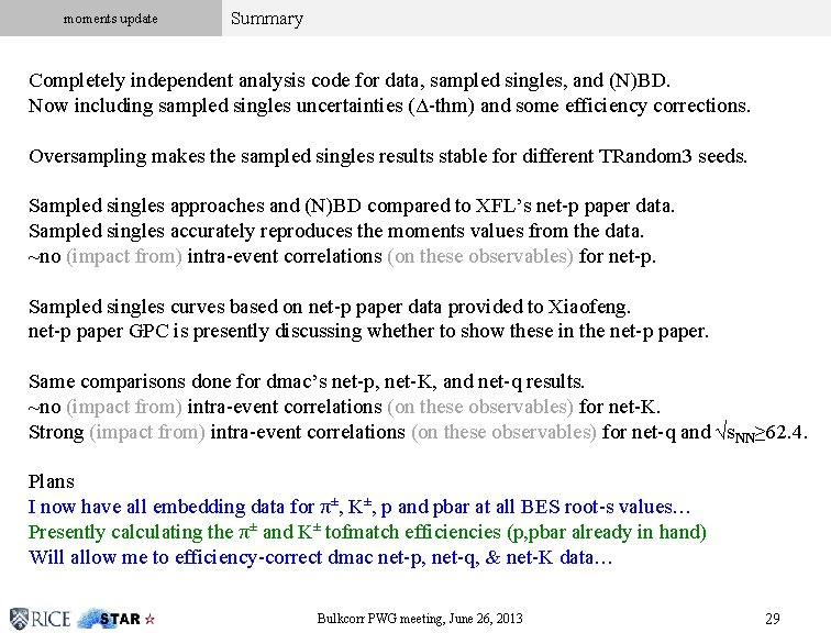 moments update Summary Click to edit Master subtitle style Completely independent analysis code for