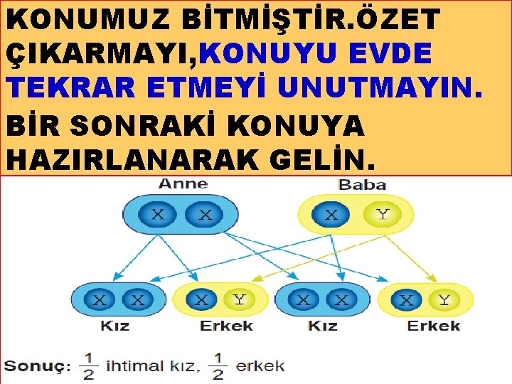 KONUMUZ BİTMİŞTİR. ÖZET ÇIKARMAYI, KONUYU EVDE TEKRAR ETMEYİ UNUTMAYIN. BİR SONRAKİ KONUYA HAZIRLANARAK GELİN.