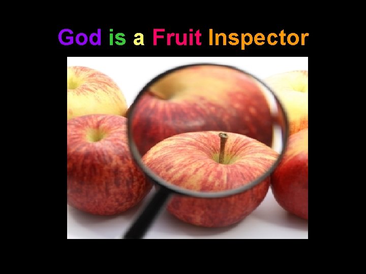 God is a Fruit Inspector 