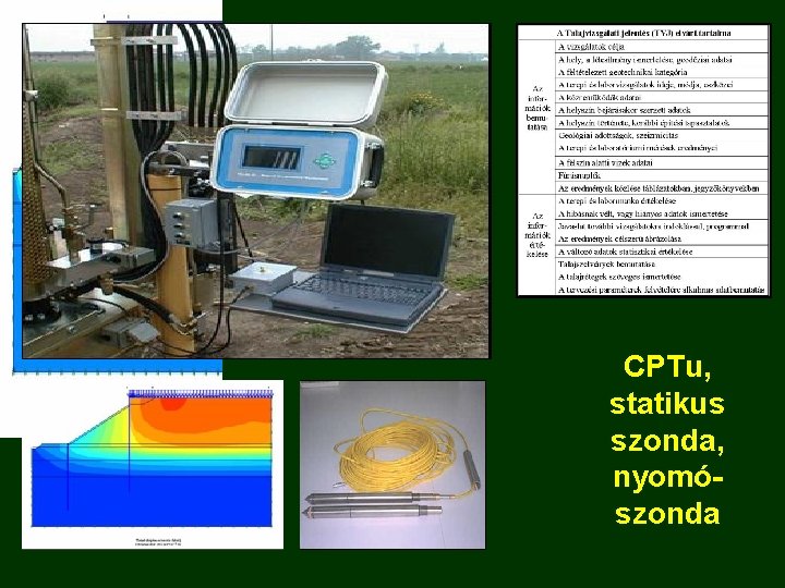 CPTu, statikus szonda, nyomószonda 