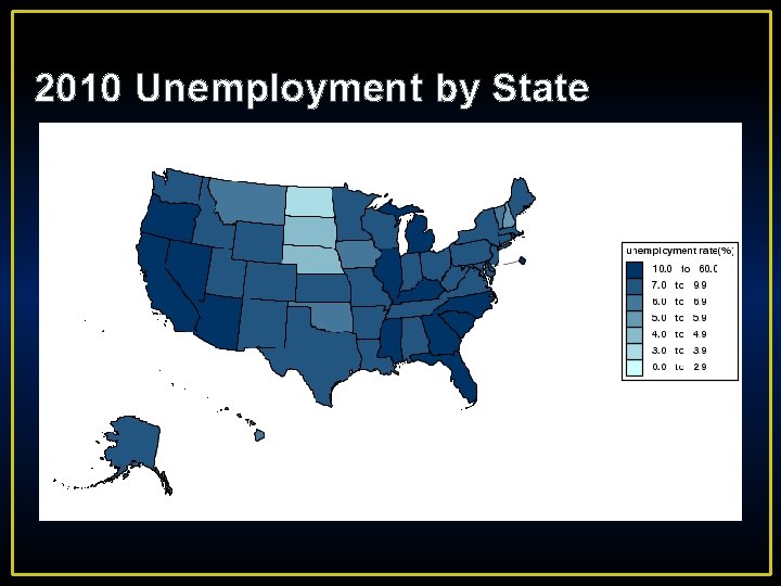 2010 Unemployment by State 