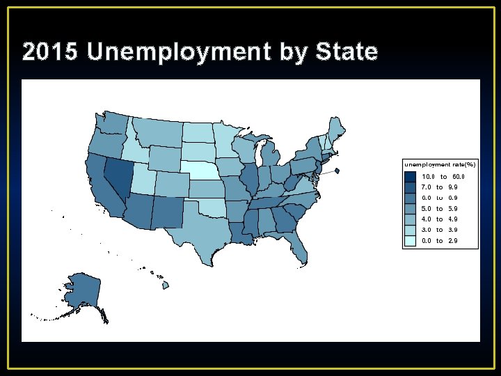 2015 Unemployment by State 
