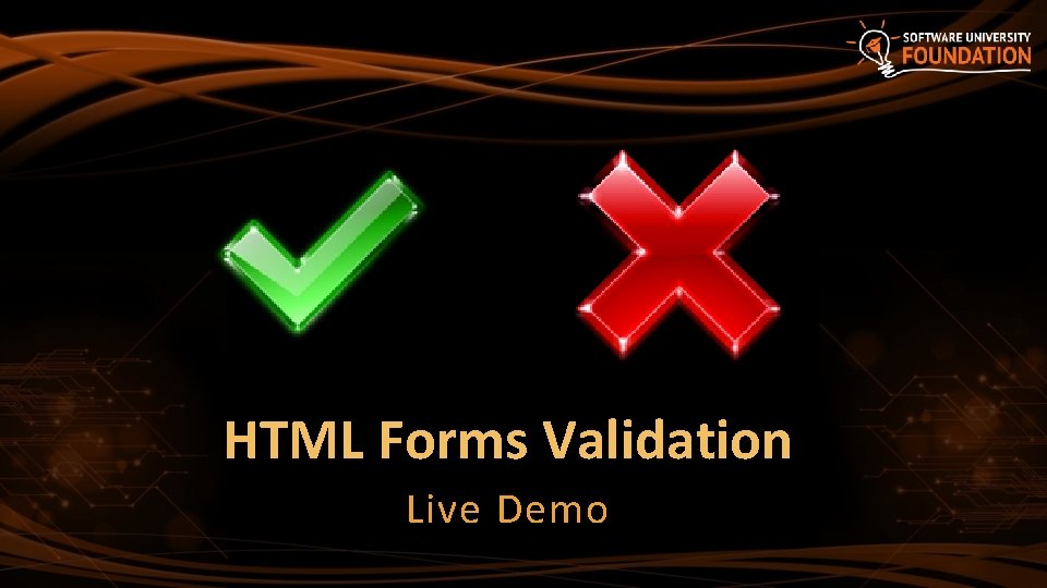 HTML Forms Validation Live Demo 