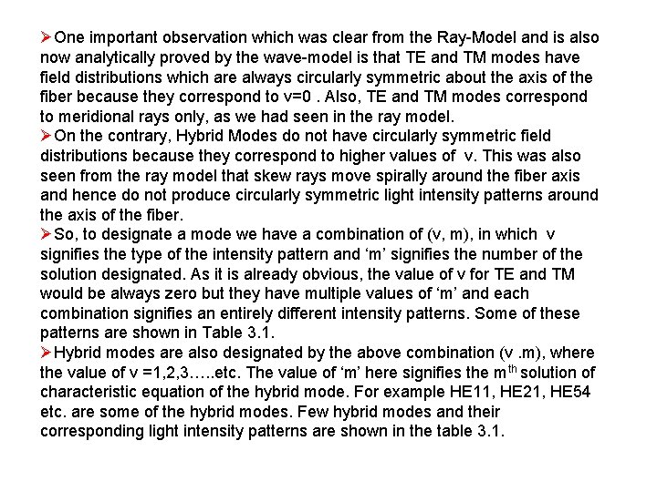 ØOne important observation which was clear from the Ray-Model and is also now analytically ØOne important observation which was clear from the Ray-Model and is also now analytically