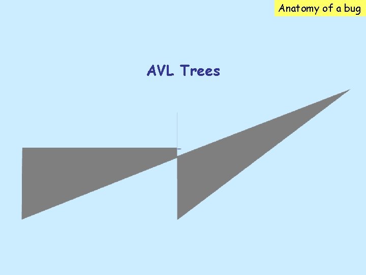 Anatomy of a bug AVL Trees 